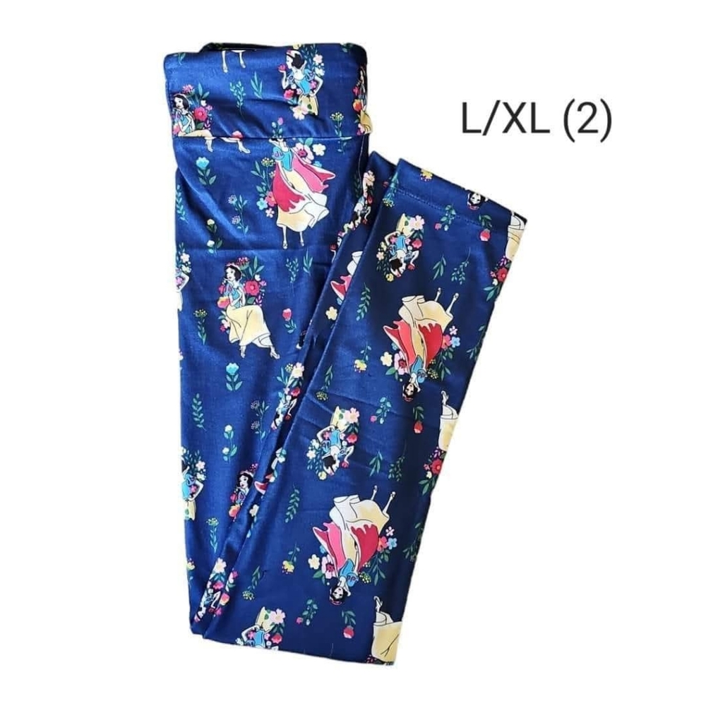 Disney Snow White Floral Print Leggings - Blue